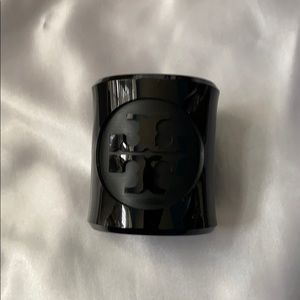 Tory Burch black resin cuff